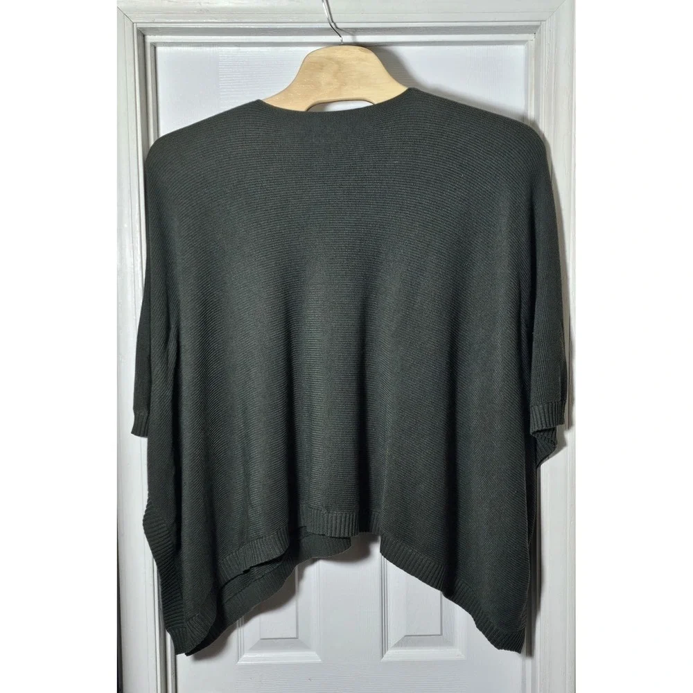 Lululemon‎ It All Lines Up Poncho Sweater One Size Olive Green Knit
